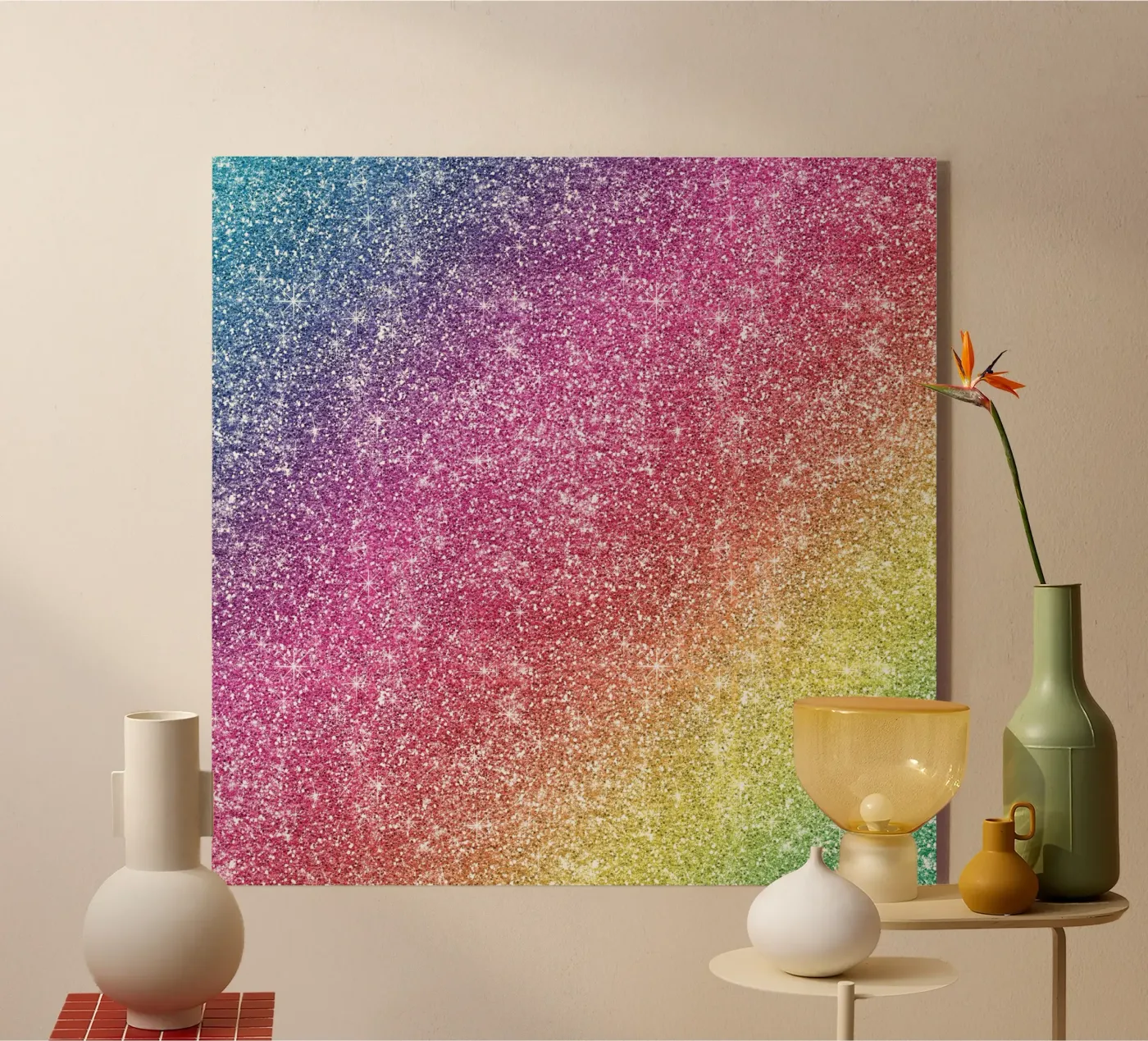 Rainbow Glitter plexiglass da Happy Littles