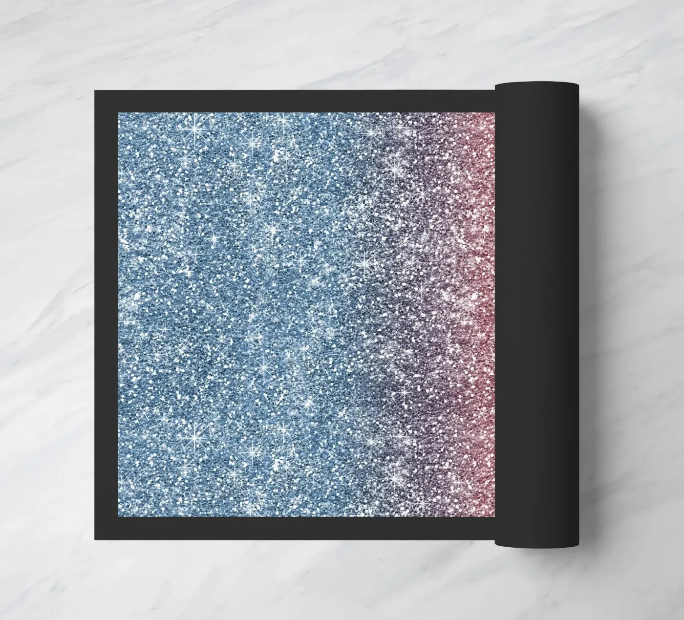 Rainbow Glitter doormat by Happy Littles