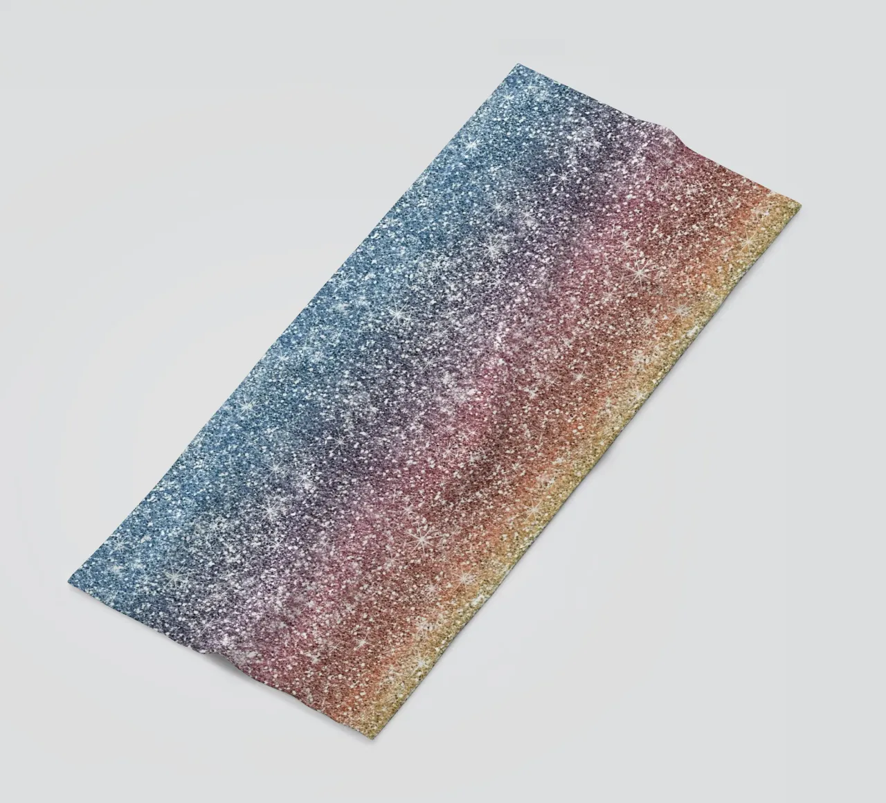 Rainbow Glitter beach towel by Happy Littles