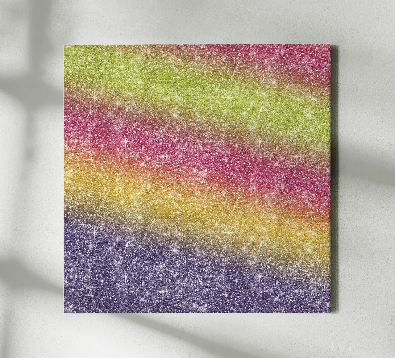 Glitter arcobaleno tela con Cornice a cassetta da Happy Littles