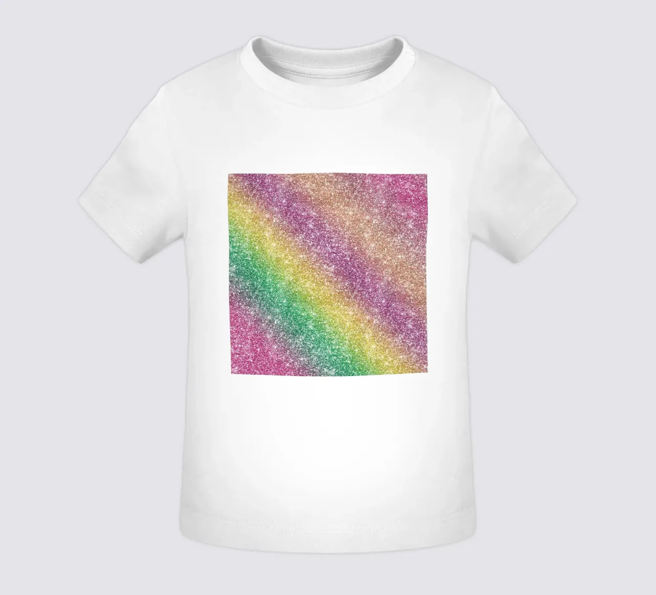 Glitter arcobaleno maglietta neonato da Happy Littles