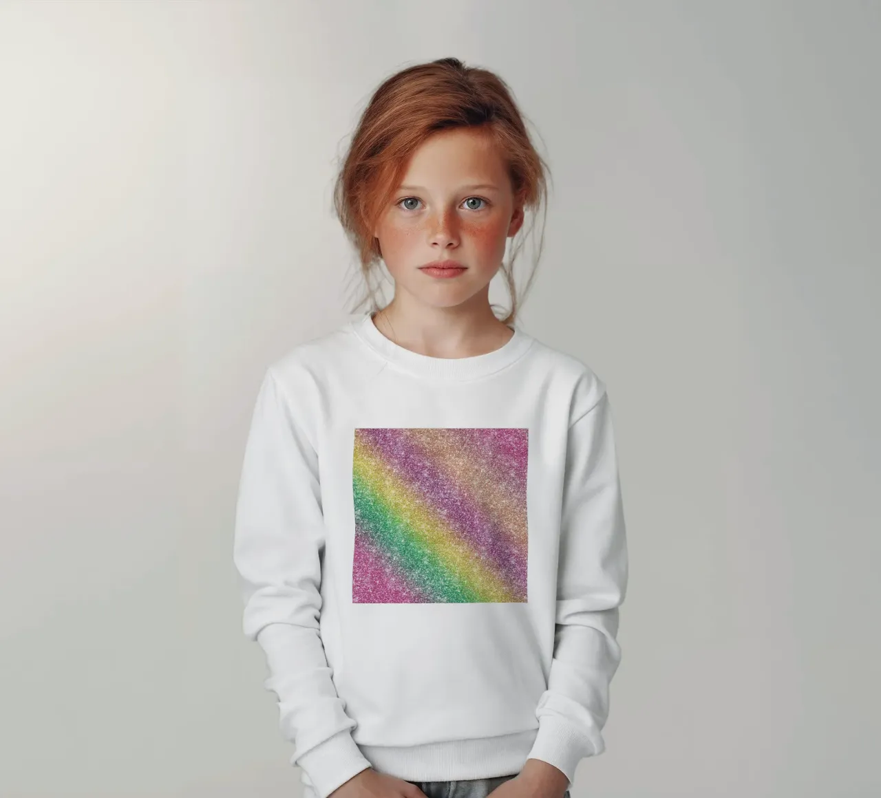 Glitter arcobaleno felpa bambino da Happy Littles