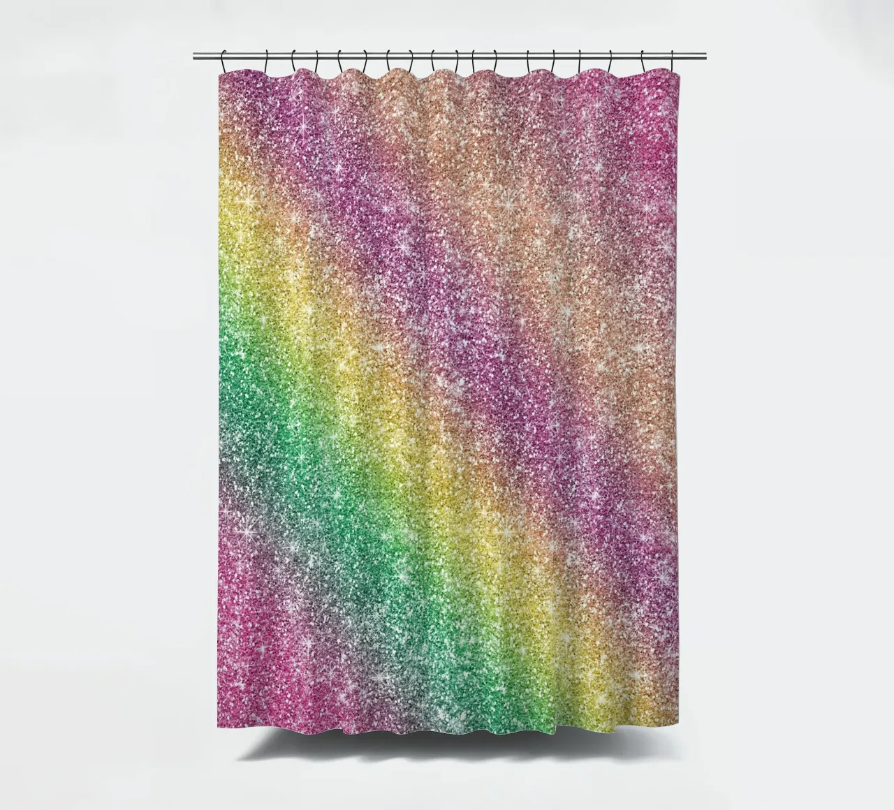Glitter arcobaleno tenda da doccia da Happy Littles