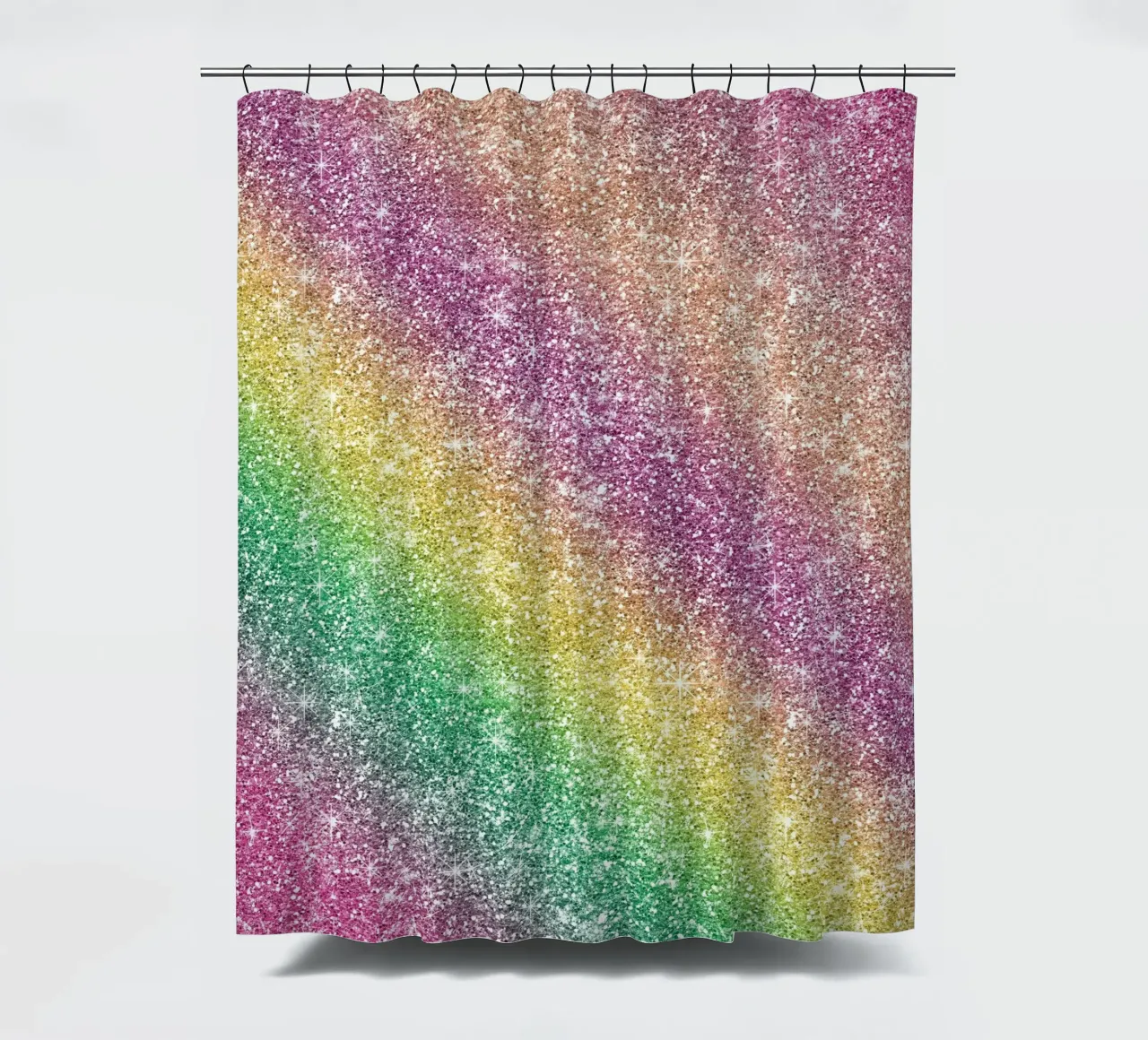 Glitter arcobaleno tenda da doccia da Happy Littles