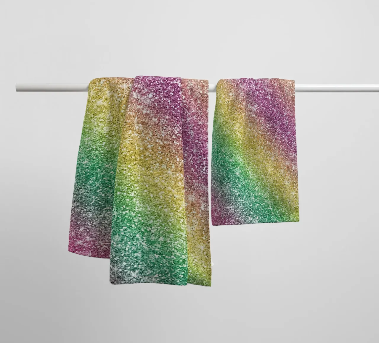 Glitter arcobaleno asciugamano da bagno da Happy Littles