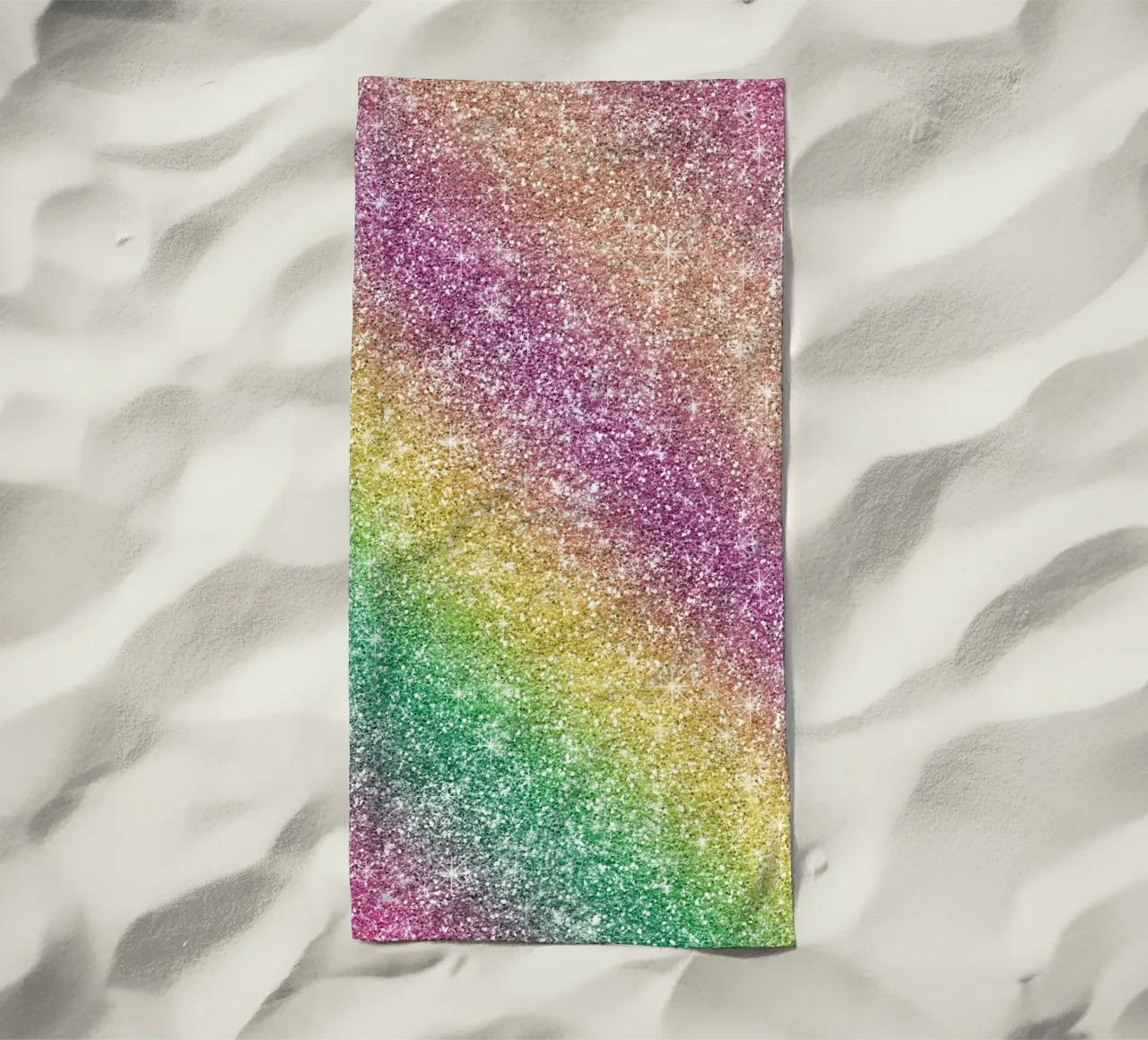 Glitter arcobaleno telo mare da Happy Littles