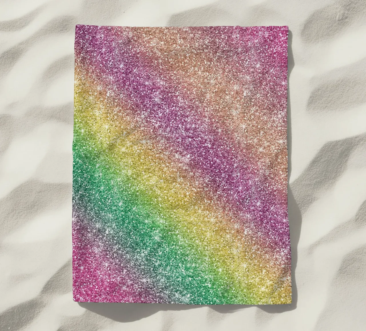 Glitter arcobaleno telo mare da Happy Littles