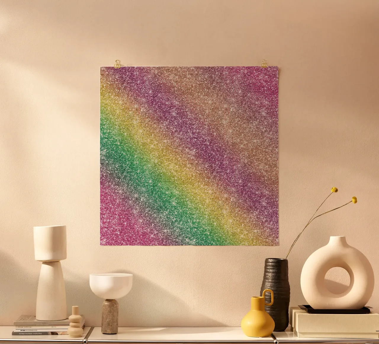 Glitter arcobaleno carta hahnemühle da Happy Littles
