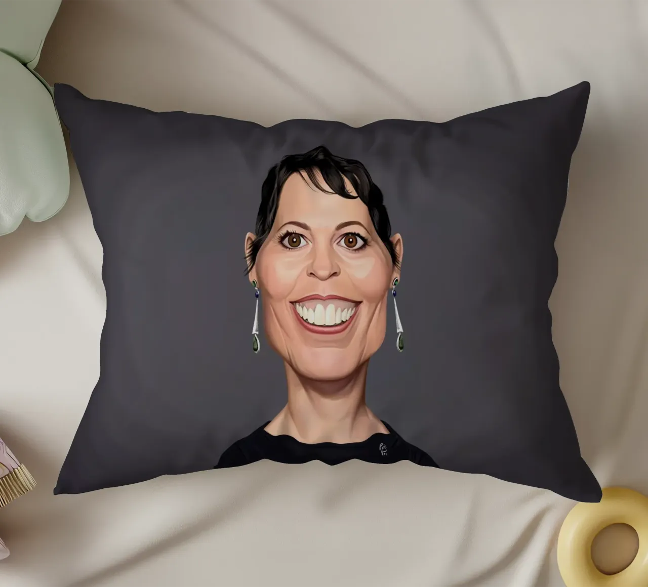 Olivia Coleman cuscino da Rob Art | Illustration