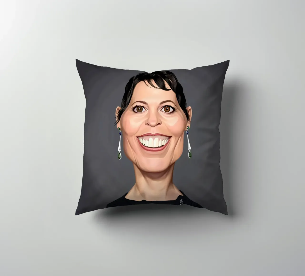 Olivia Coleman cuscino da Rob Art | Illustration