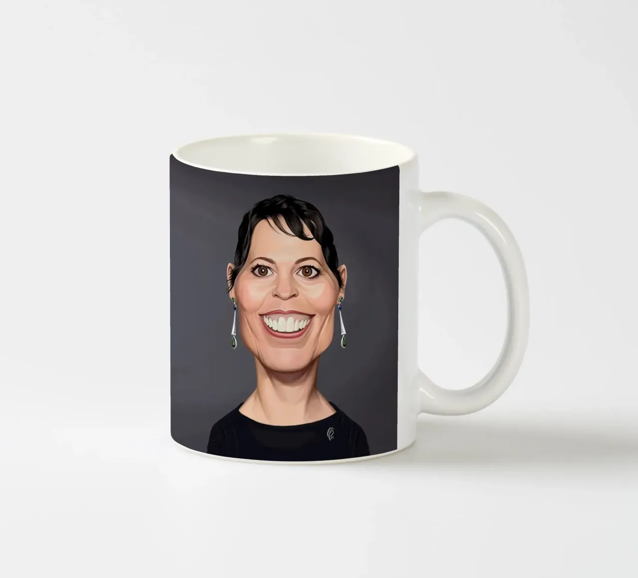 Olivia Coleman tazza in ceramica da Rob Art | Illustration
