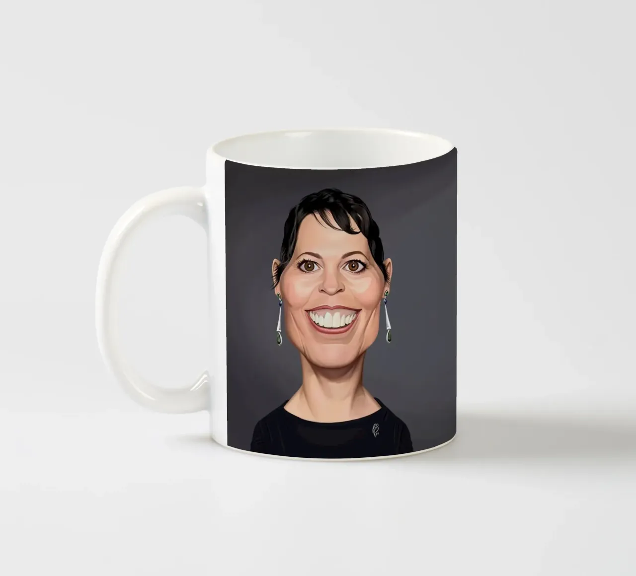 Olivia Coleman tazza in ceramica da Rob Art | Illustration