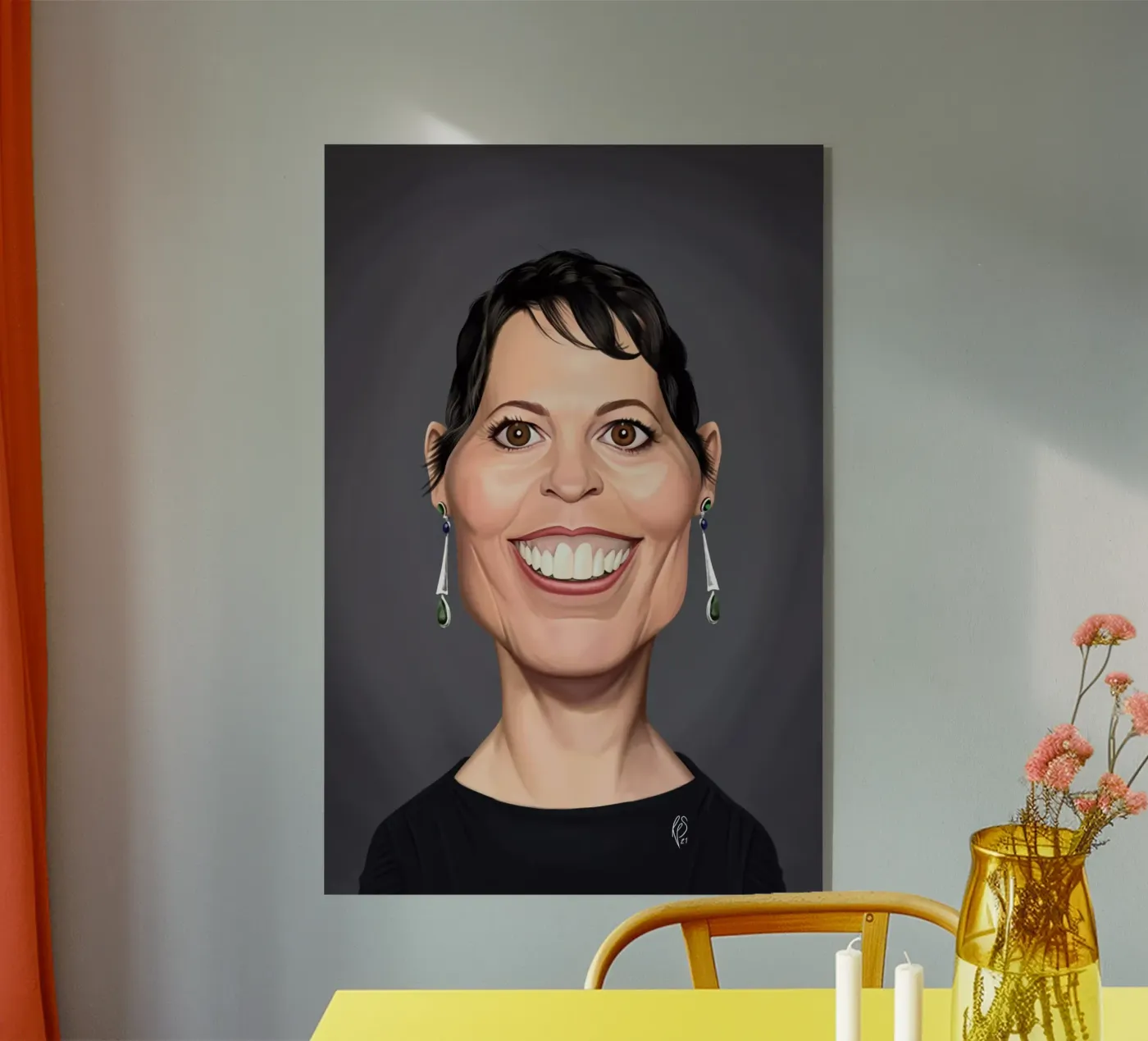 Olivia Coleman plexiglass da Rob Art | Illustration