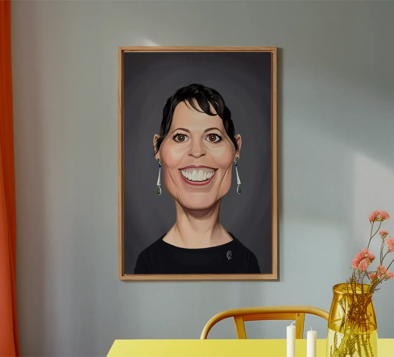Olivia Coleman alluminio dibond da Rob Art | Illustration