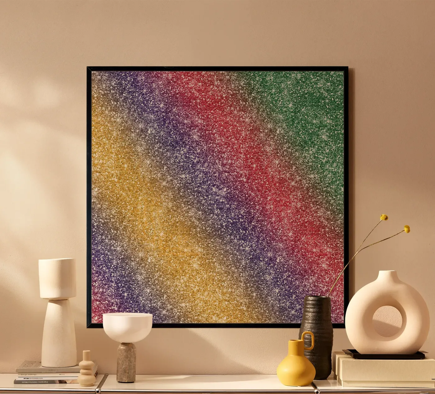 Rainbow Glitter poster by Happy Littles