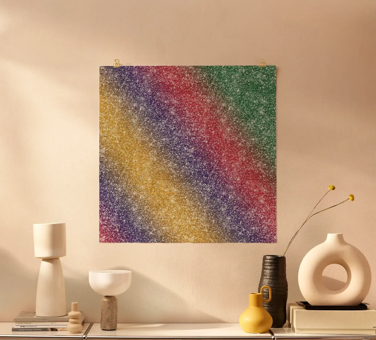 Glitter arcobaleno carta hahnemühle da Happy Littles