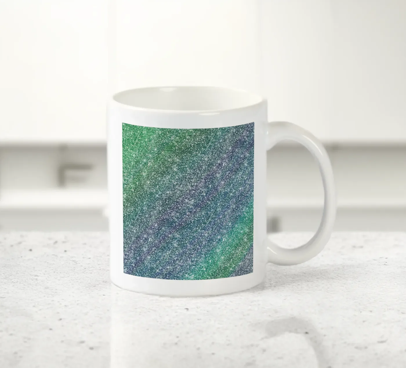 Rainbow Glitter ceramic mug by Happy Littles