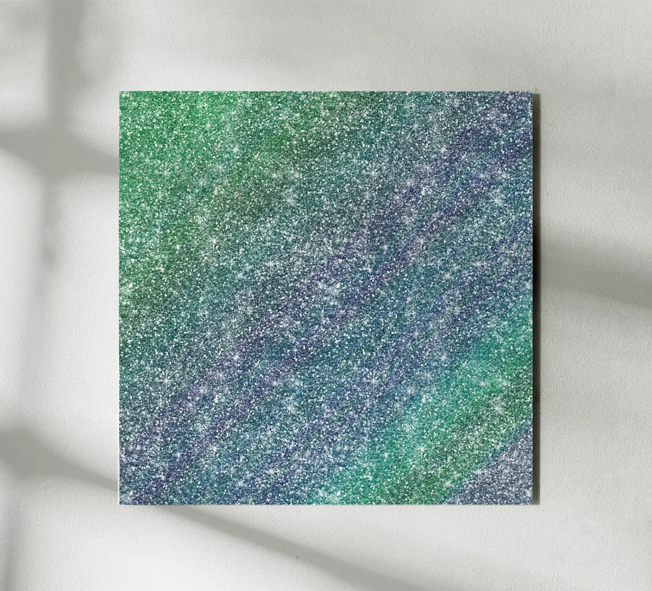 Glitter arcobaleno alluminio dibond da Happy Littles