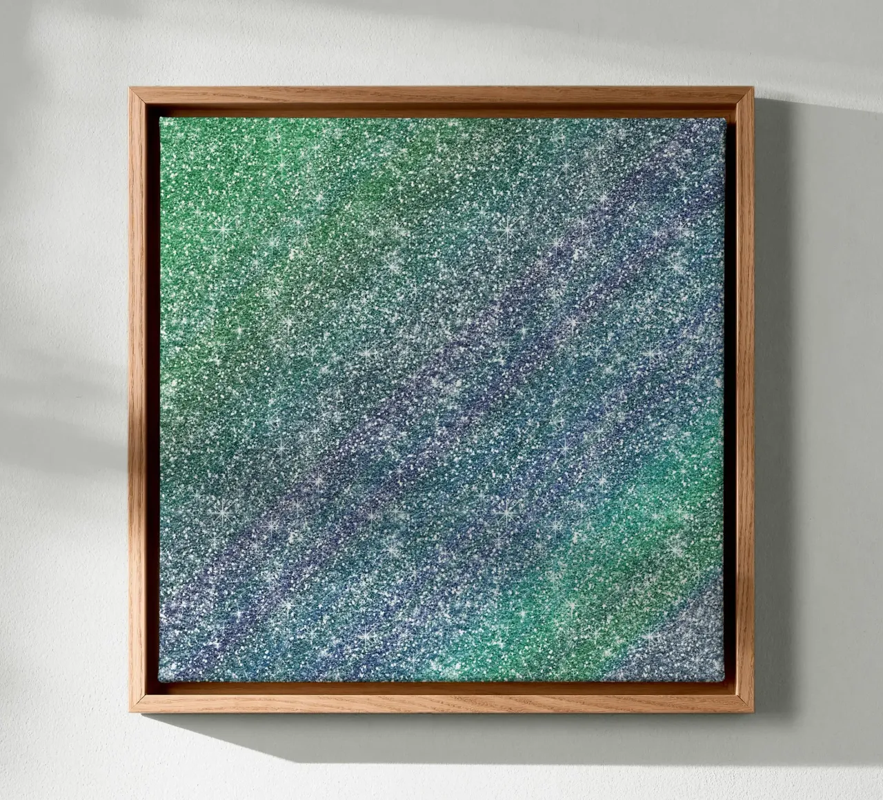 Glitter arcobaleno tela con Cornice a cassetta da Happy Littles