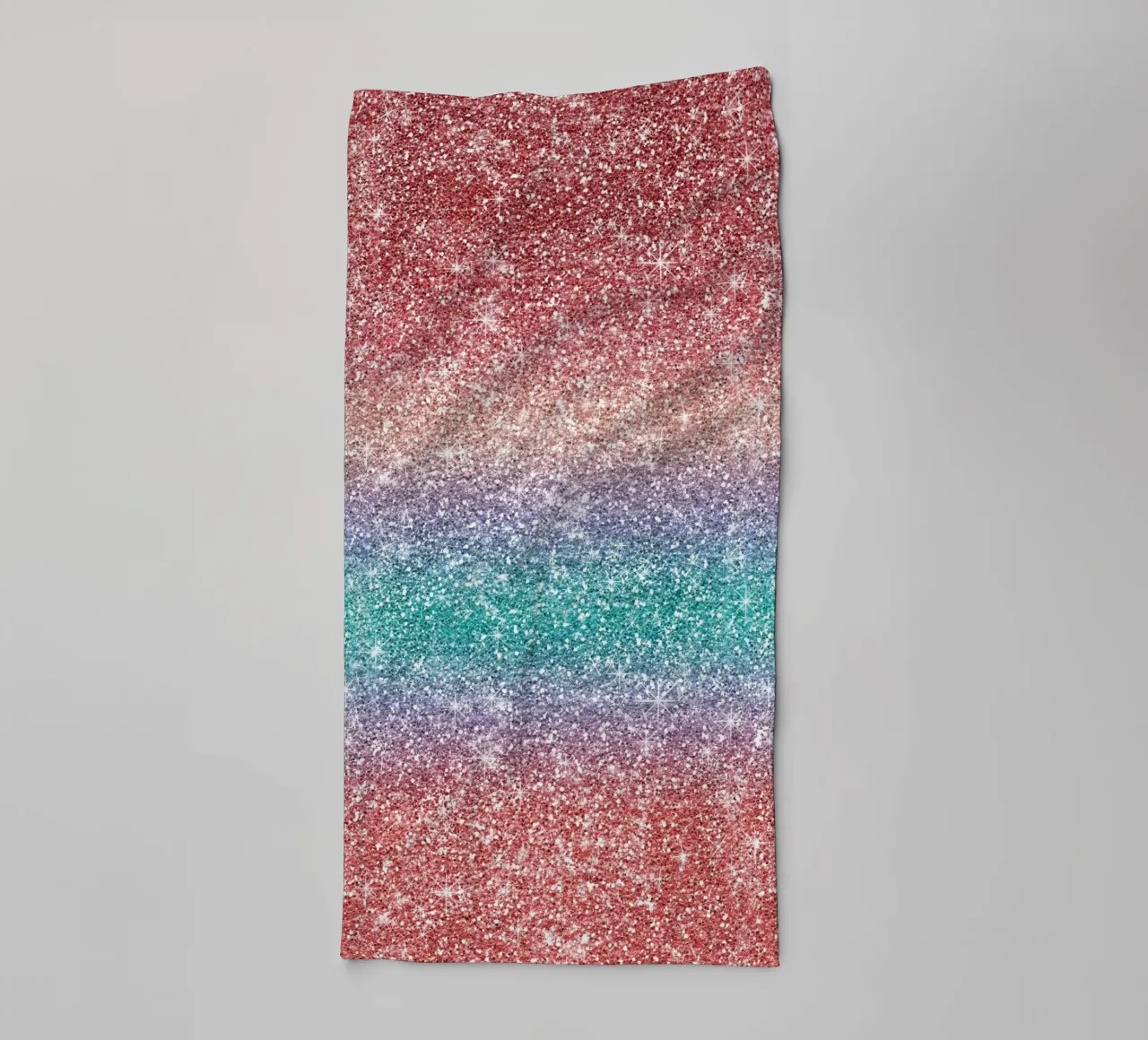 Rainbow Glitter towel by Happy Littles