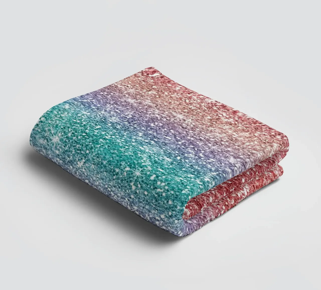 Rainbow Glitter towel by Happy Littles