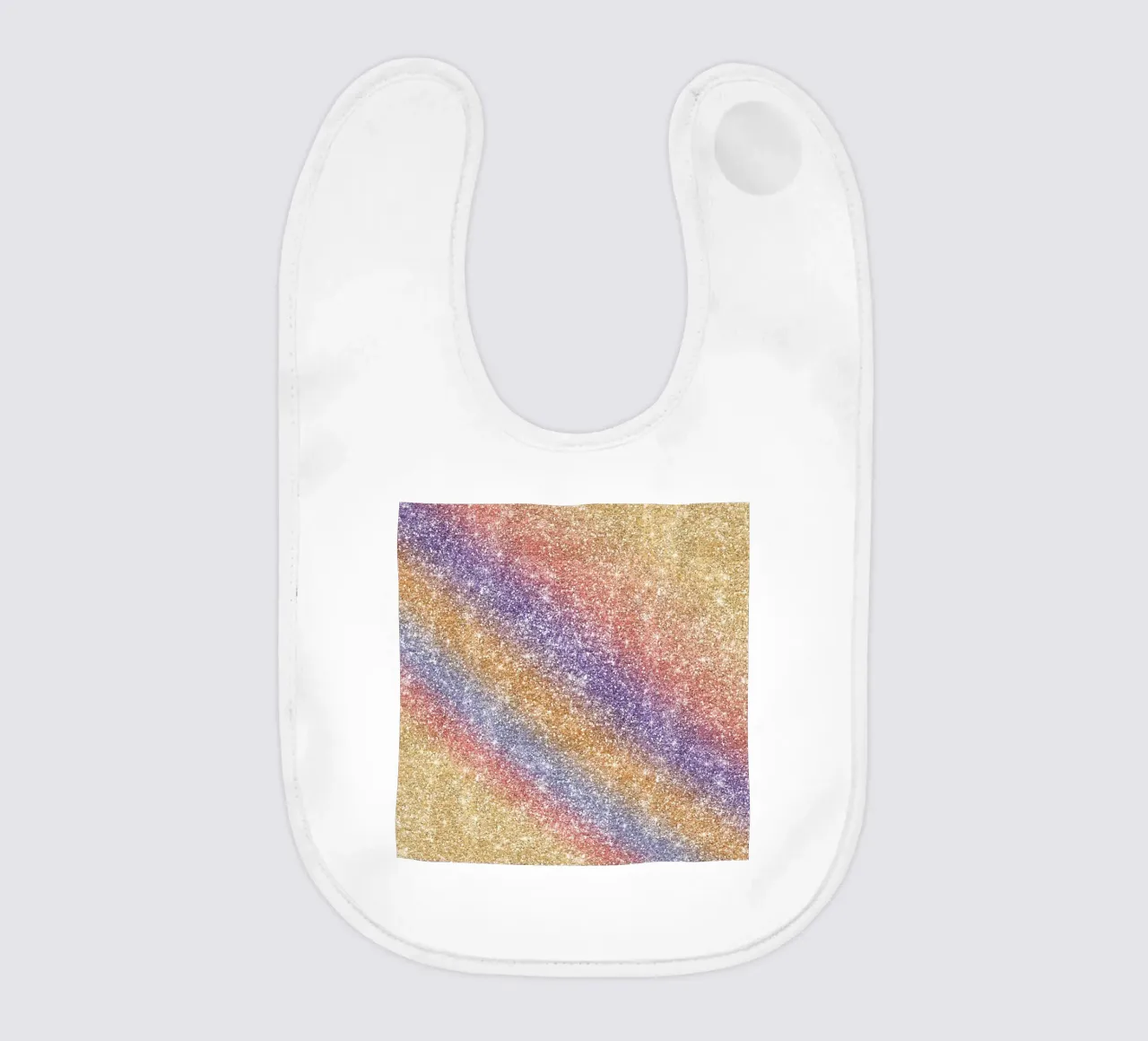Glitter arcobaleno bavaglino da Happy Littles