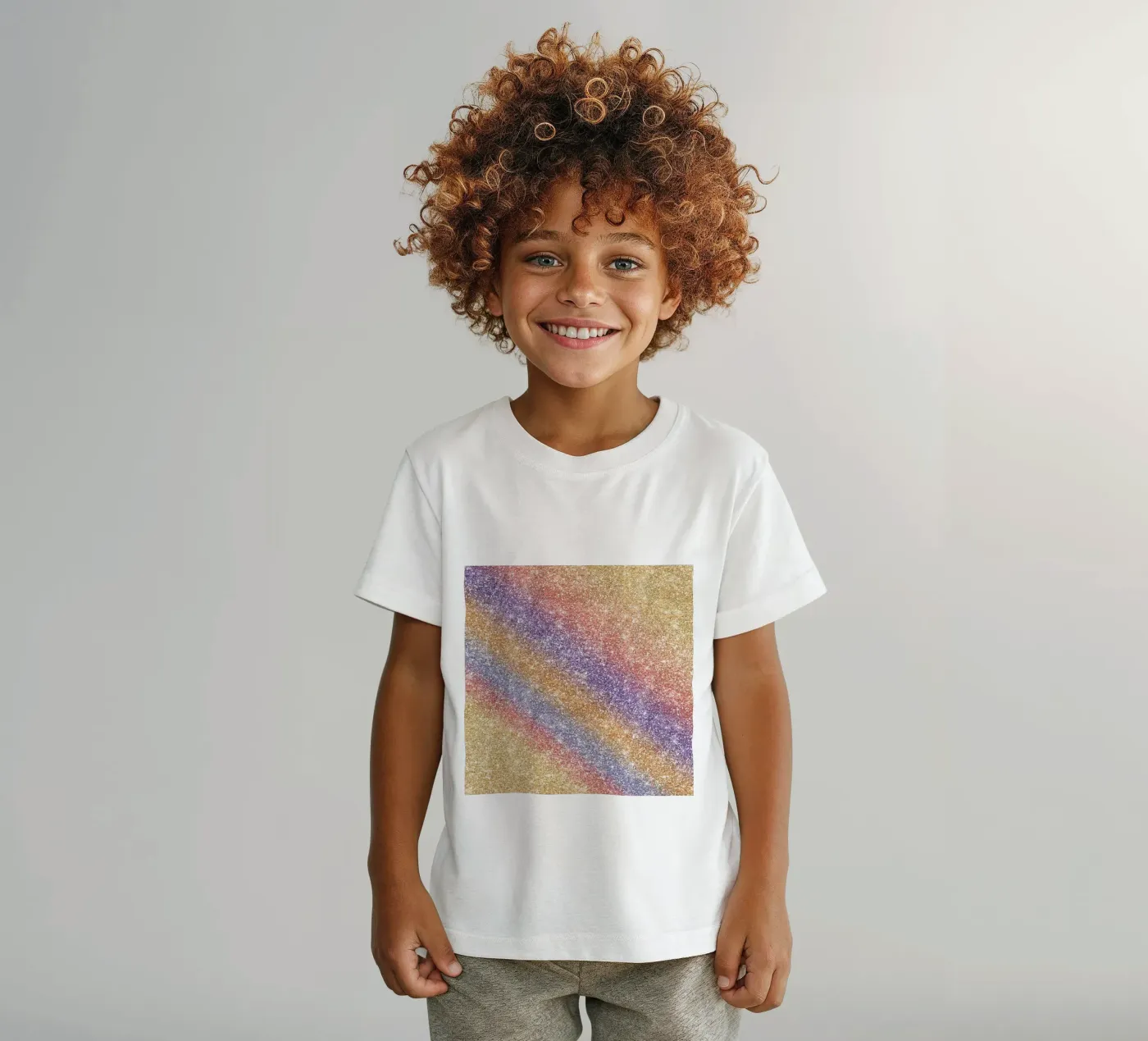Glitter arcobaleno t-shirt bambini da Happy Littles