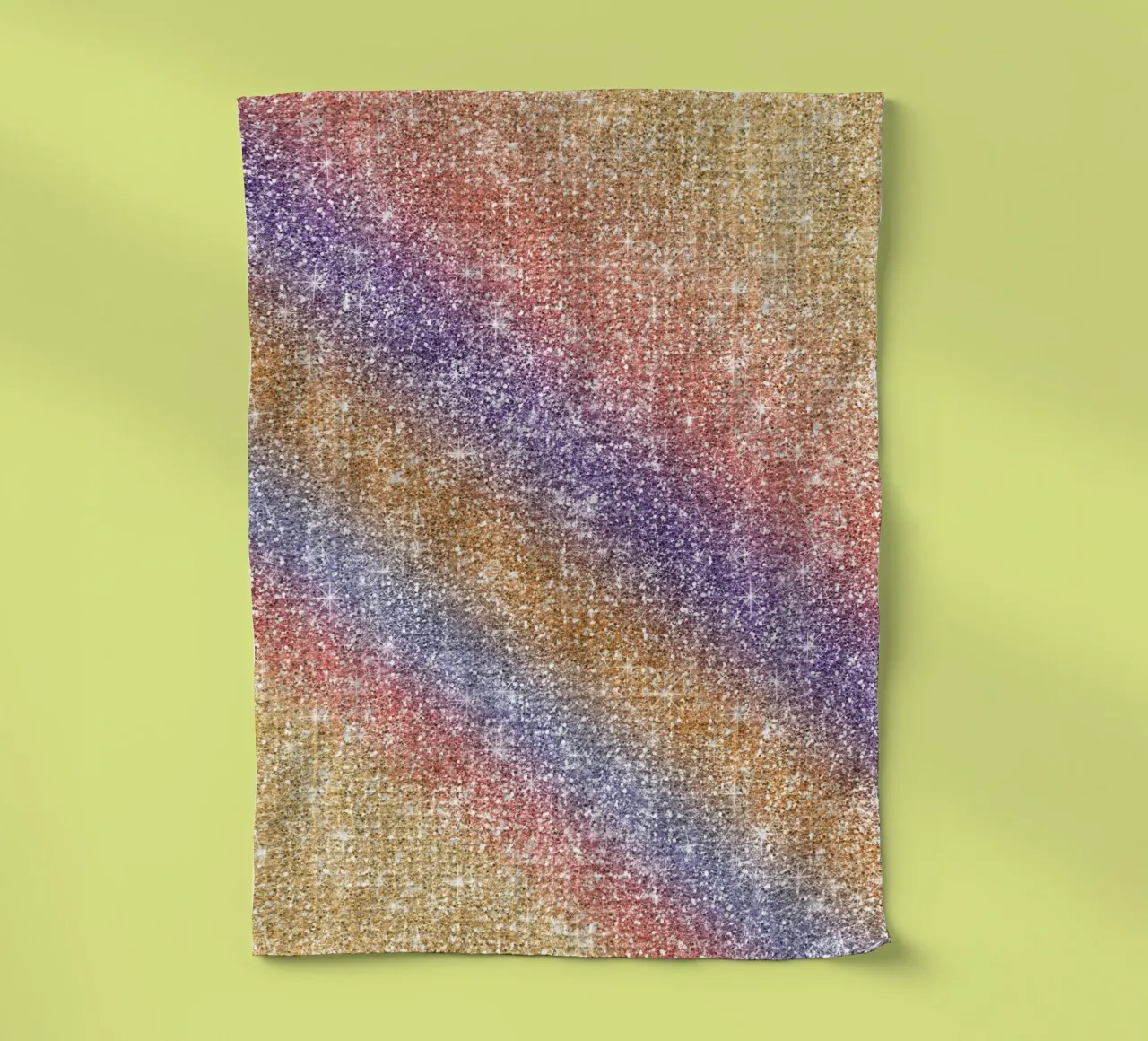 Glitter arcobaleno canovaccio da cucina da Happy Littles