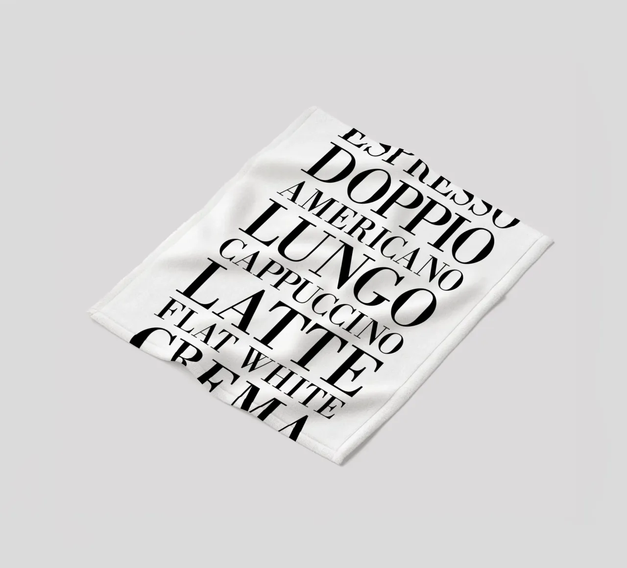 Espresso Coffee Types coperta in pile da Typo Designs
