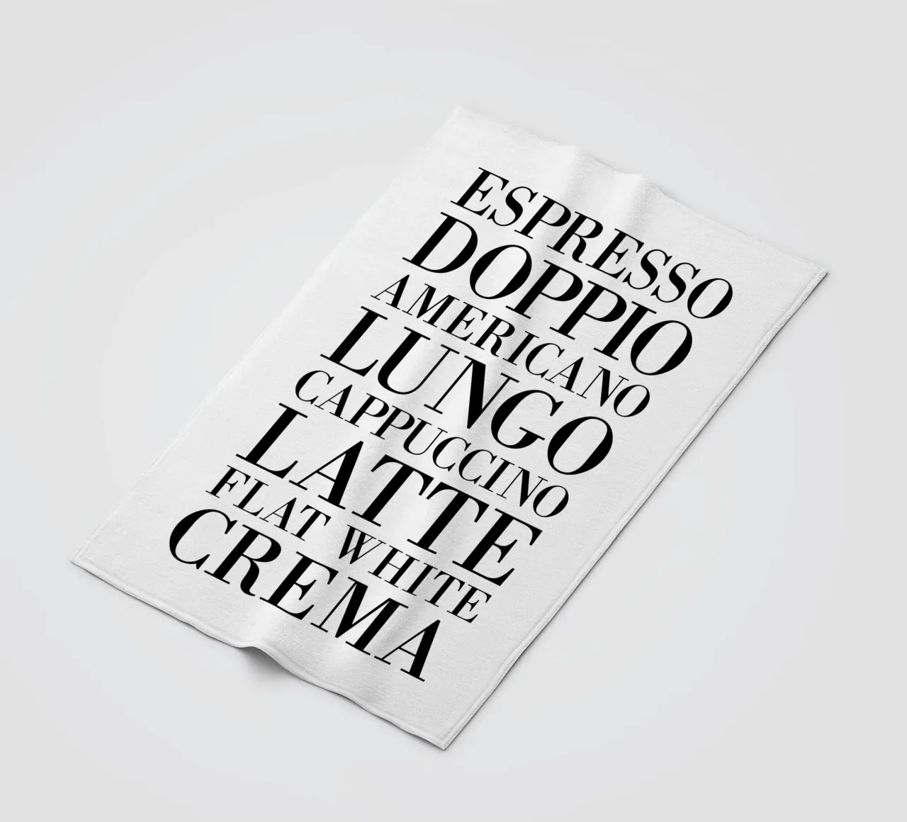 Espresso Coffee Types coperta in pile da Typo Designs