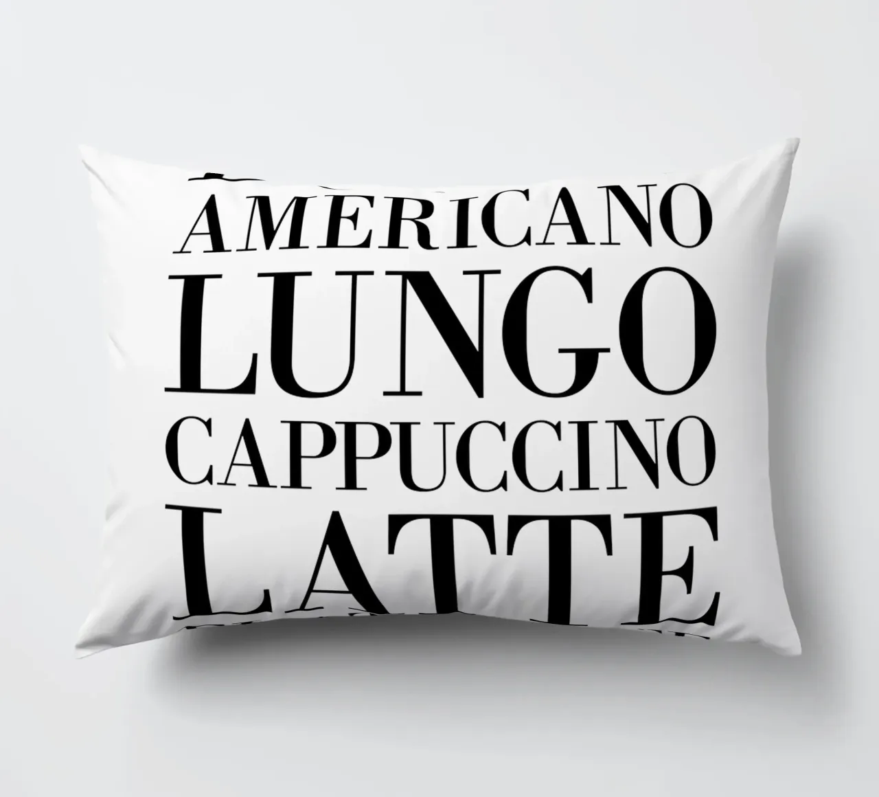 Espresso Coffee Types cuscino da Typo Designs