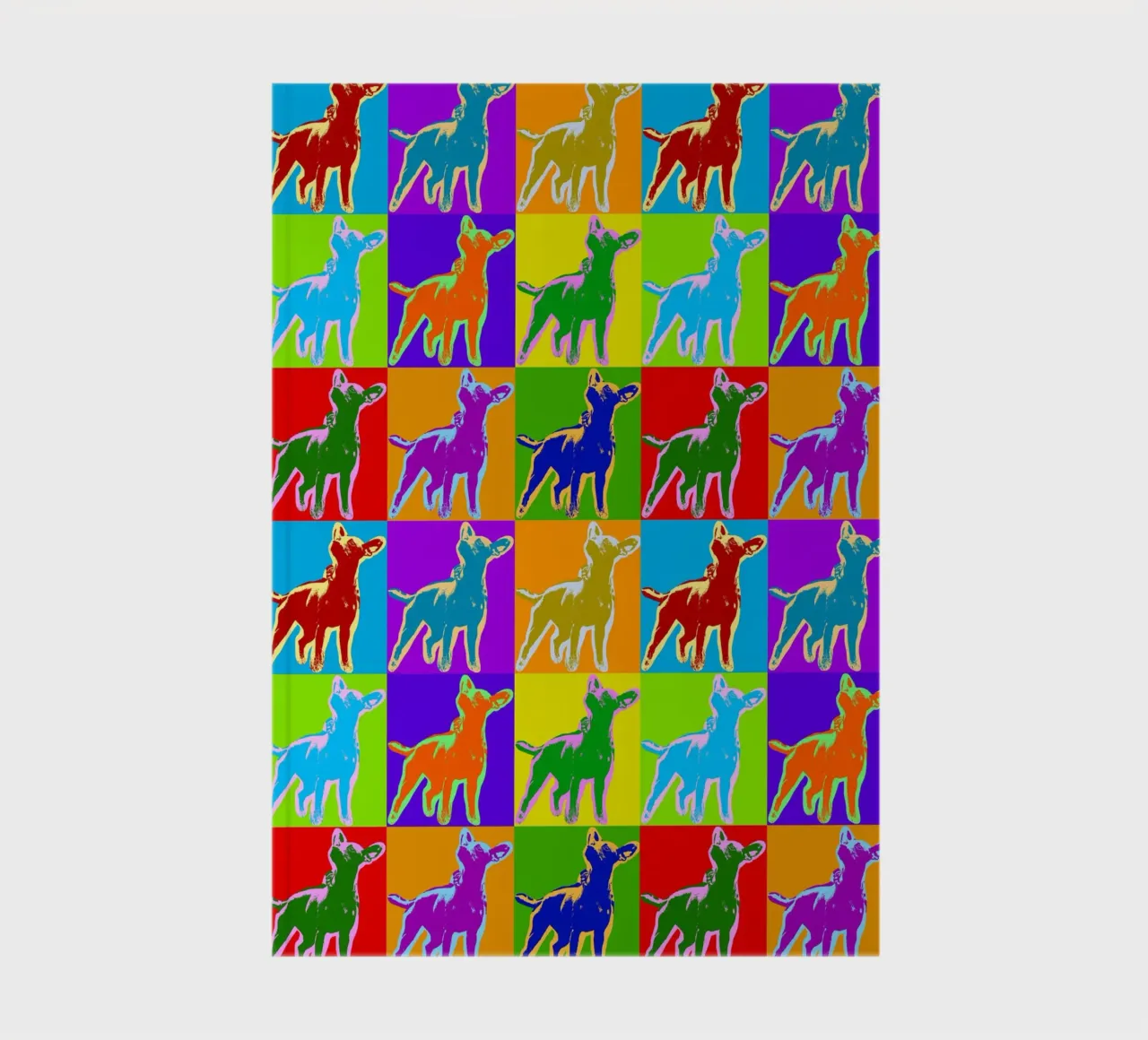 Pop Art Horse Pattern: Vibrant Equine, Bold Colors, Modern notebook by NorwesClub