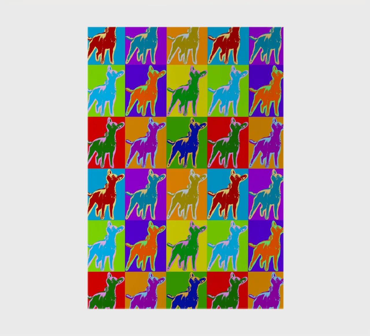 Pop Art Horse Pattern: Vibrant Equine, Bold Colors, Modern notebook by NorwesClub
