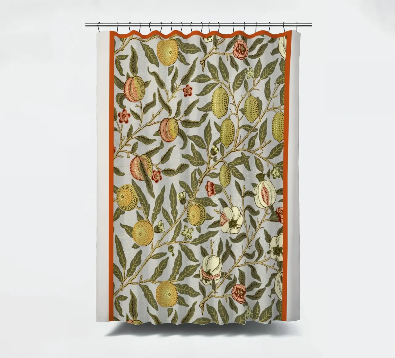 William Morris "Granatapfel": Kunsthandwerkliche Botanik, Timel Duschvorhang von NorwesClub