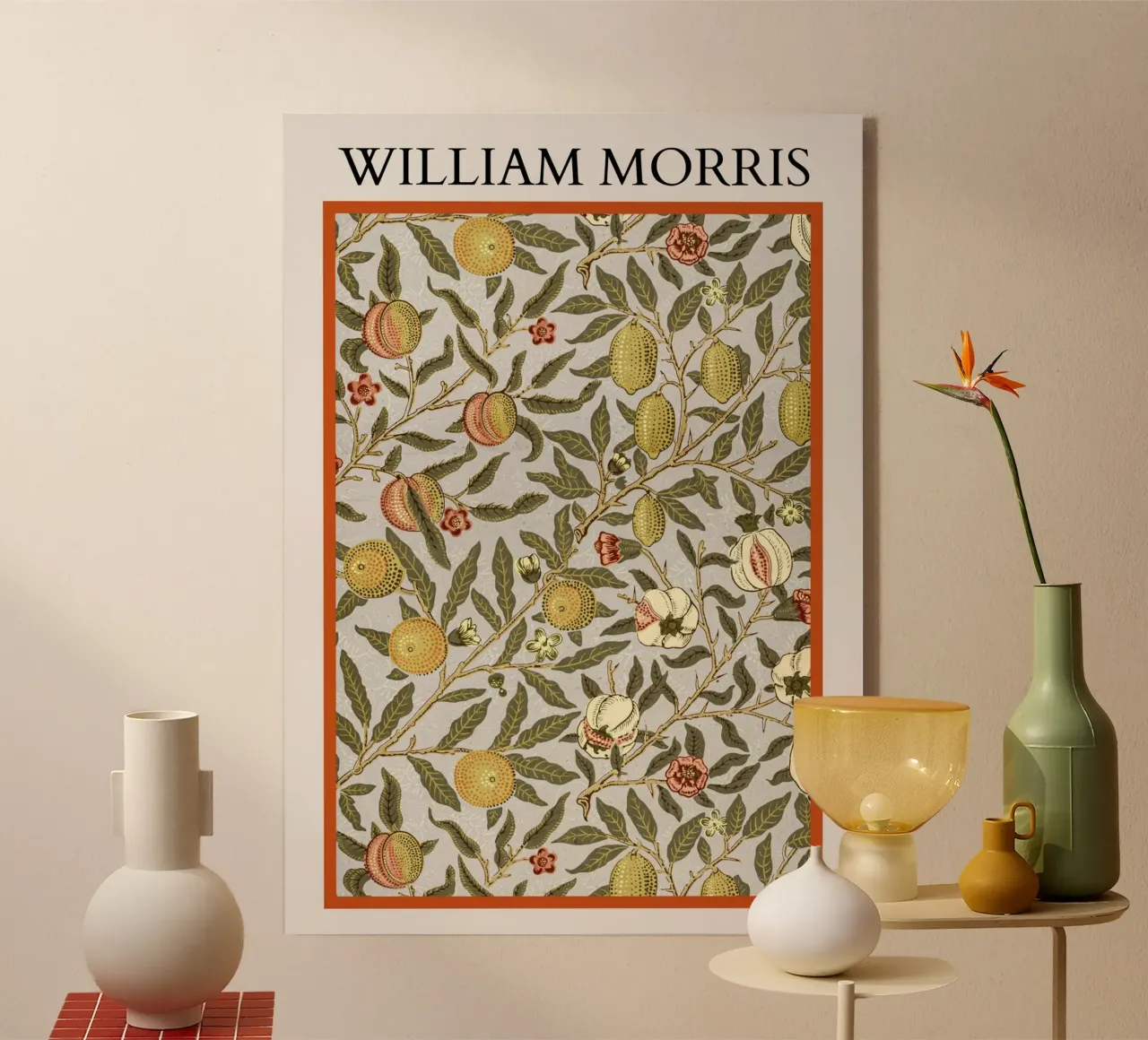 William Morris "Melograno": Arti e Mestieri Botanici, Timel plexiglass da NorwesClub