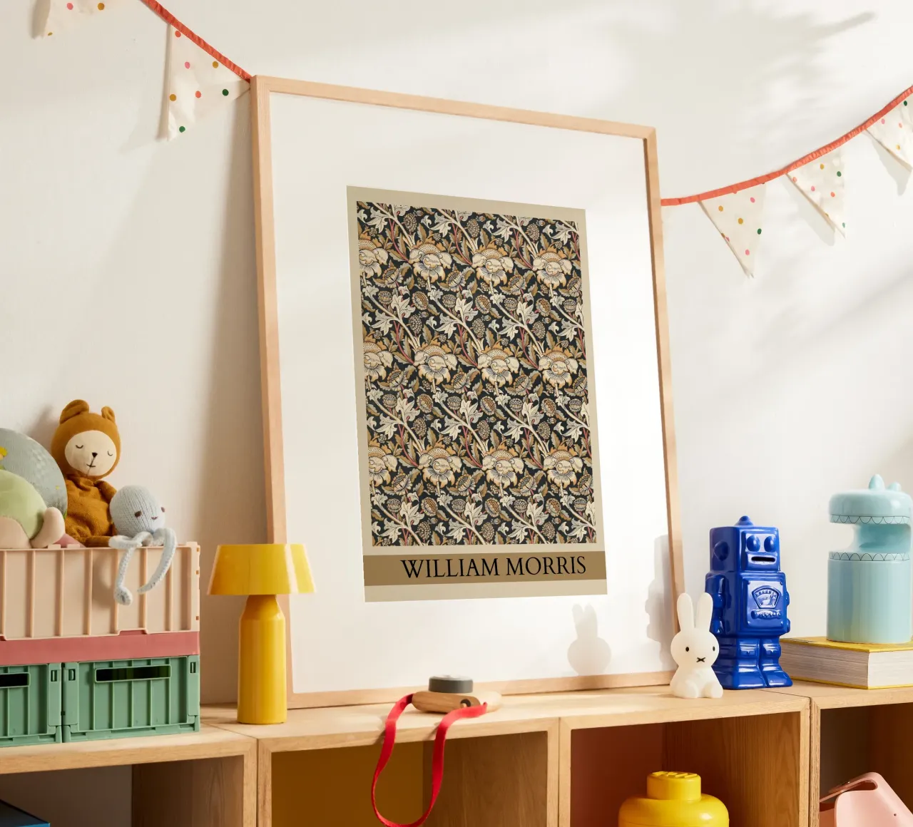 William Morris "Wey" Art Nouveau Floral Pattern Poster Print poster de NorwesClub