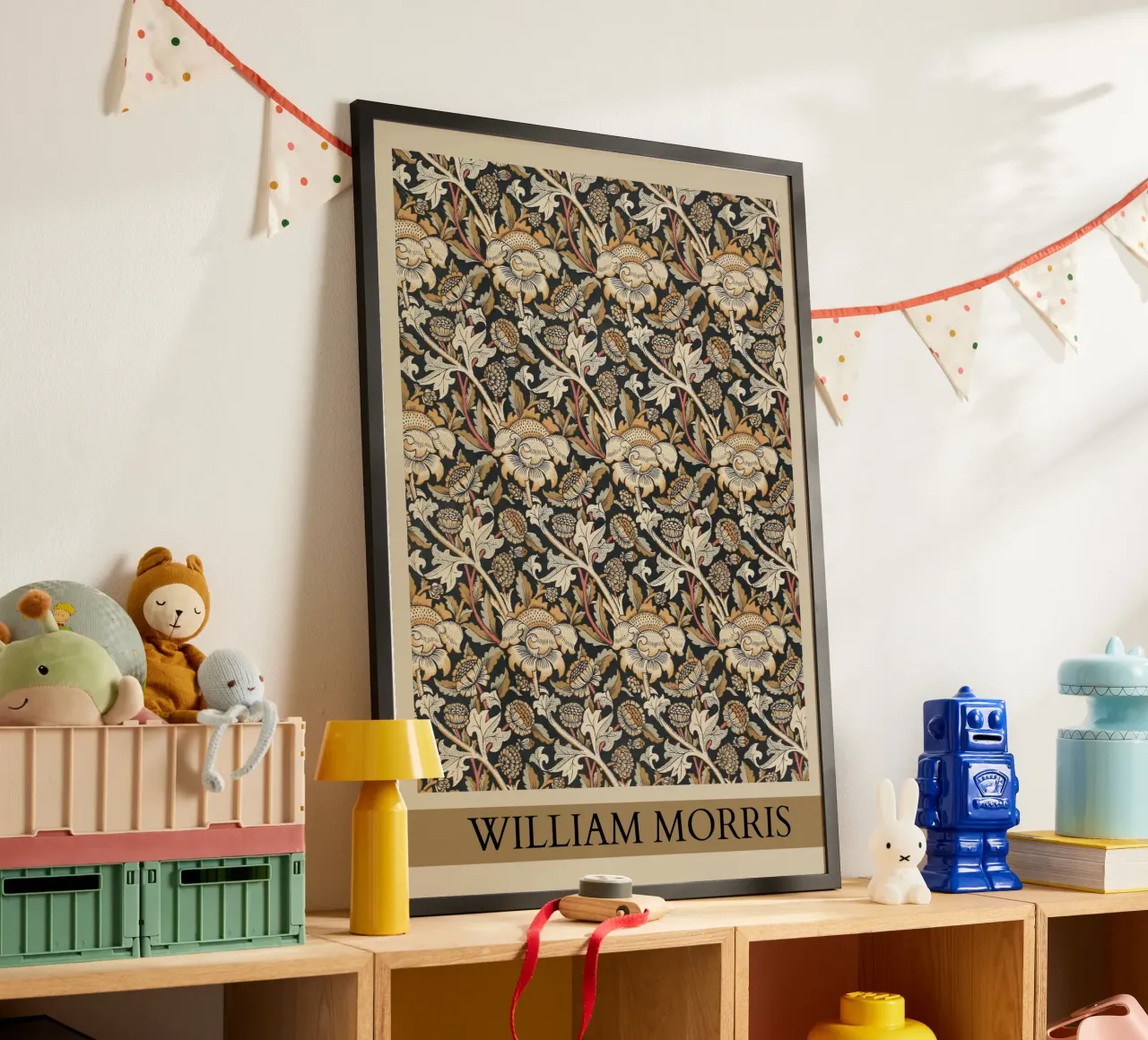 William Morris "Wey" Art Nouveau Floral Pattern Poster Print poster de NorwesClub