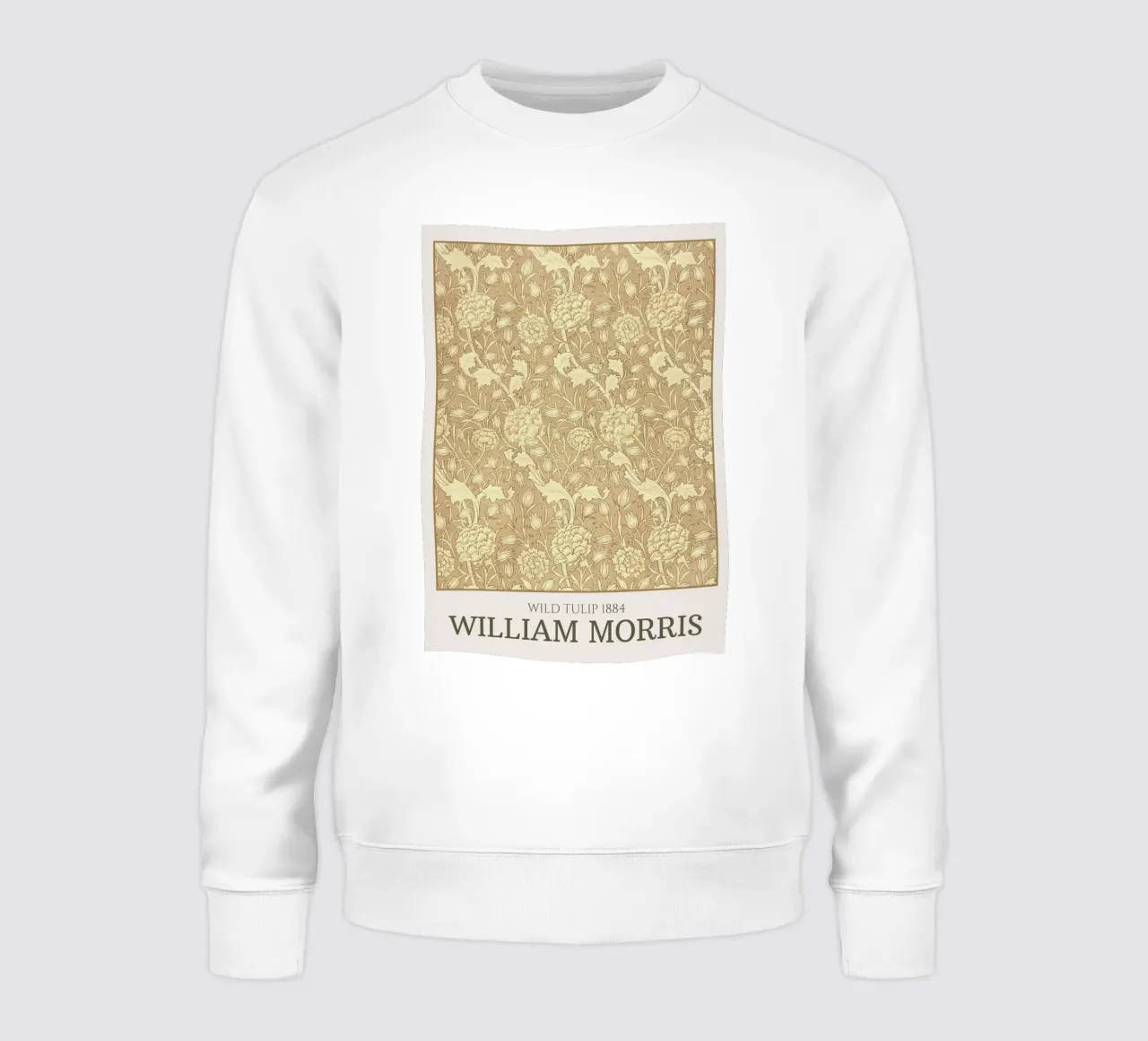 William Morris "Wild Tulip" Art Nouveau Pattern Poster Print sudadera de NorwesClub