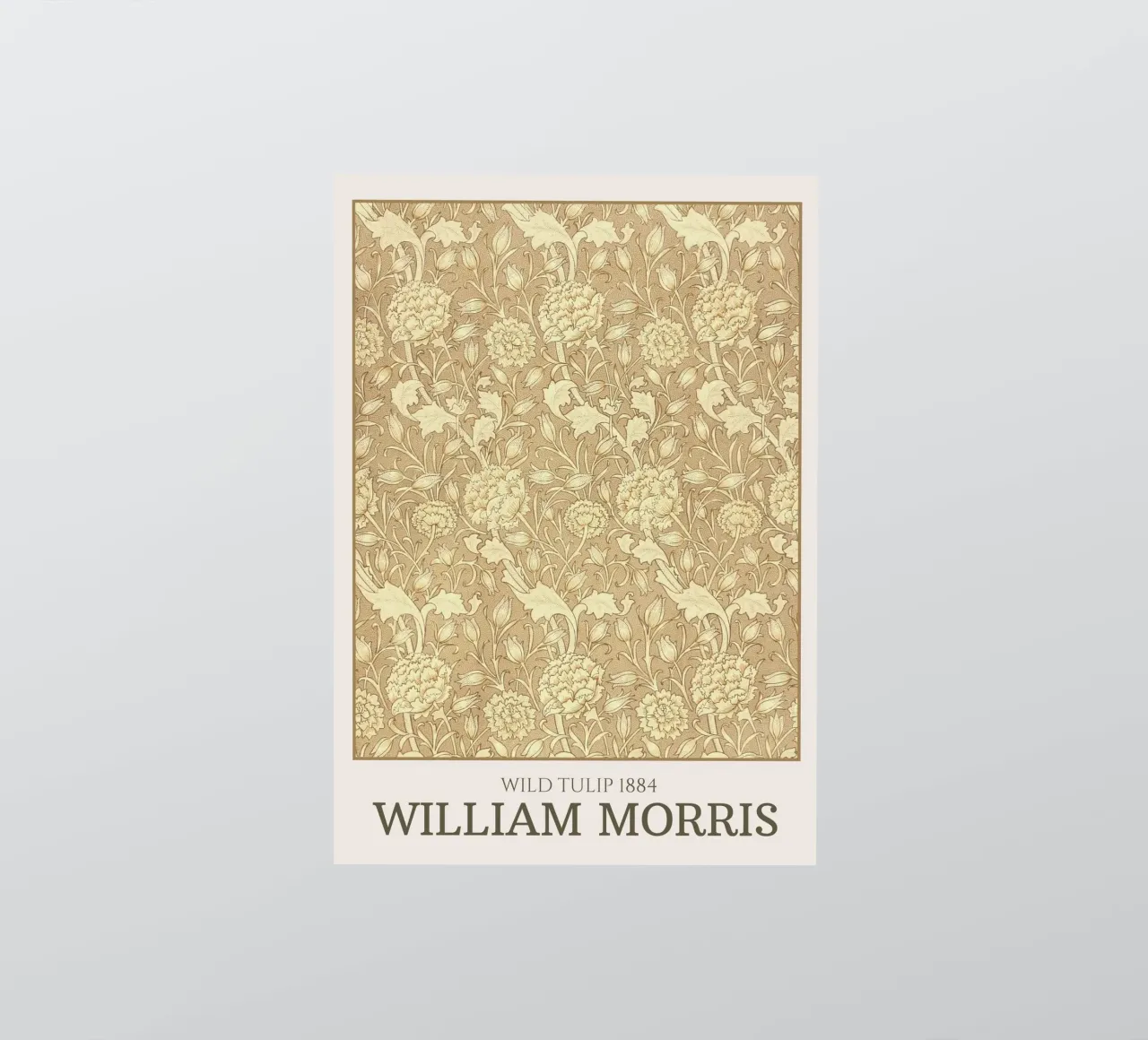 William Morris "Wild Tulip" Art Nouveau Pattern Poster Print pegatina de NorwesClub