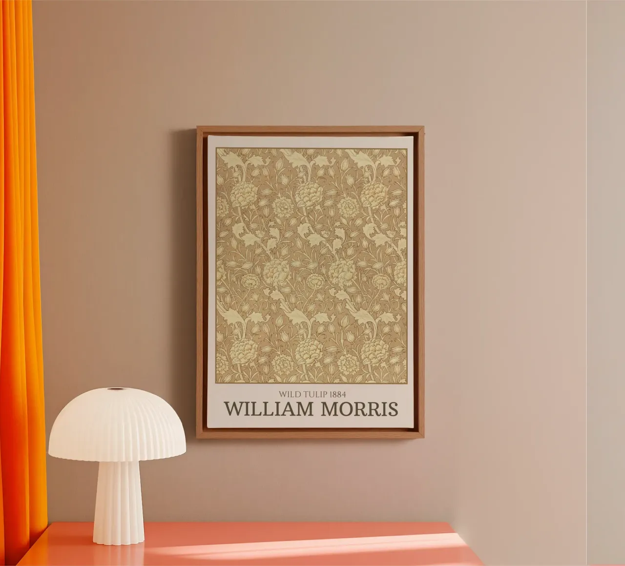 William Morris "Wild Tulip" Art Nouveau Pattern Poster Print canvas by NorwesClub