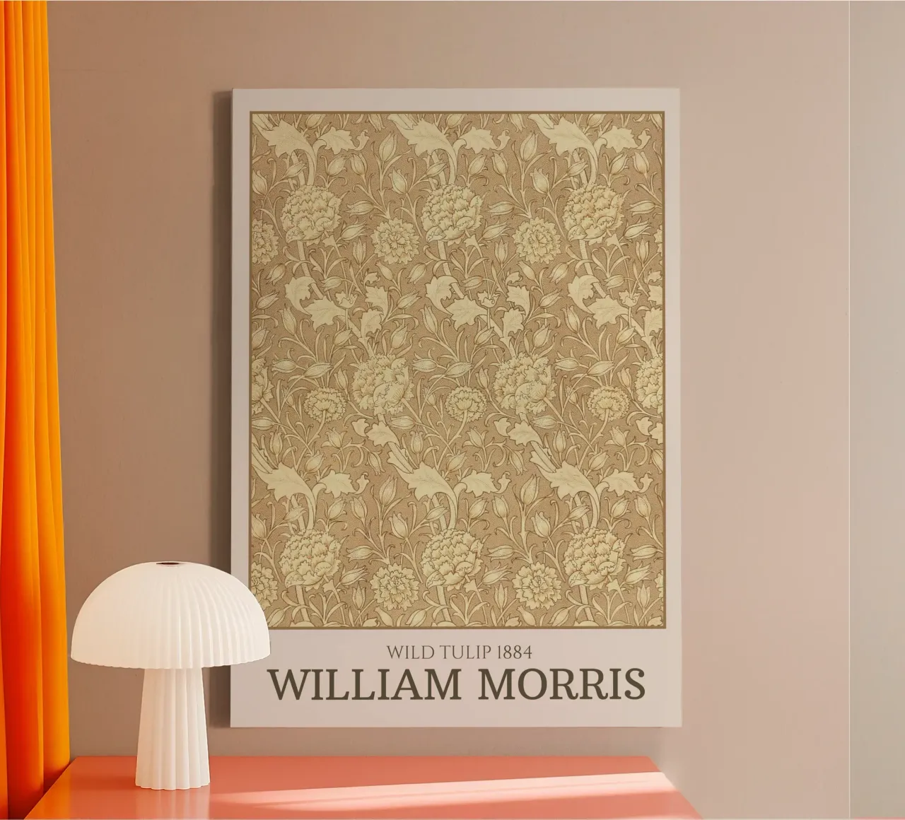 William Morris "Wild Tulip" Art Nouveau Pattern Poster Print canvas by NorwesClub