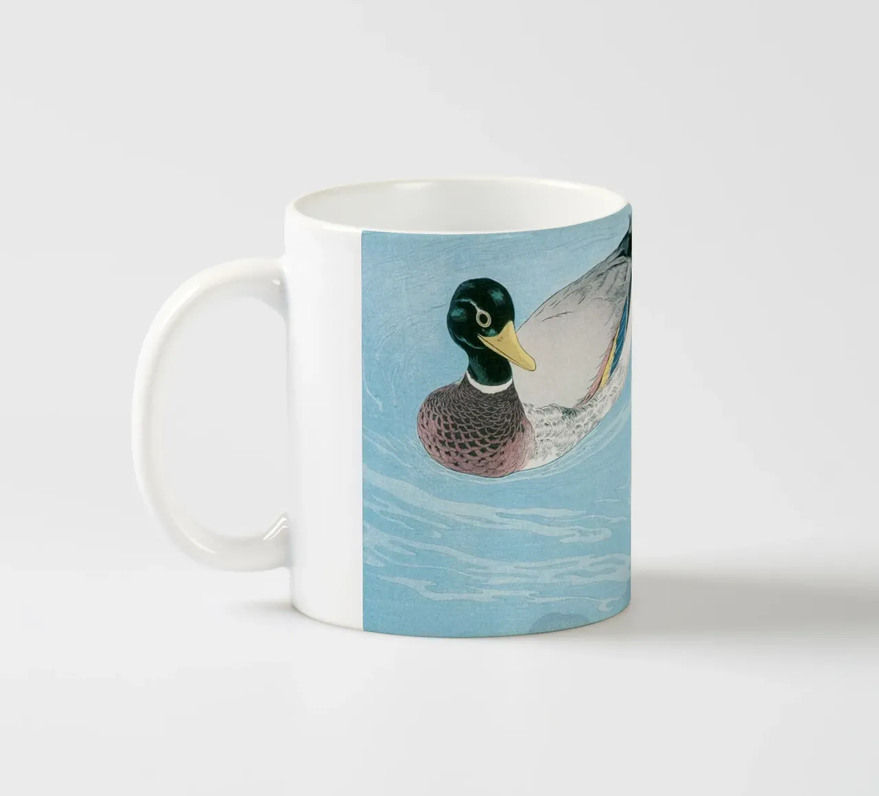 Goyo Hashiguchi "Ducks" Shin-hanga Japanese Woodblock Print ceramic mug by NorwesClub