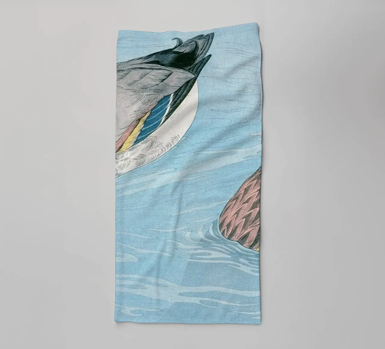 Goyo Hashiguchi "Ducks" Shin-hanga Japanese Woodblock Print towel by NorwesClub