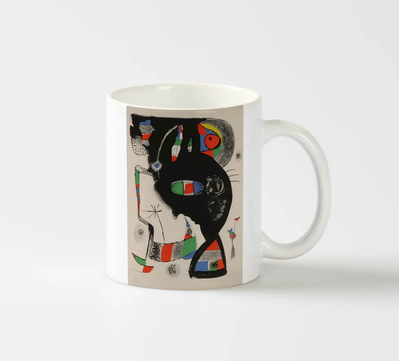 Joan Miró "42 Rue Blomet" Surrealistisch Abstract Meesterwerk keramische mok van NorwesClub
