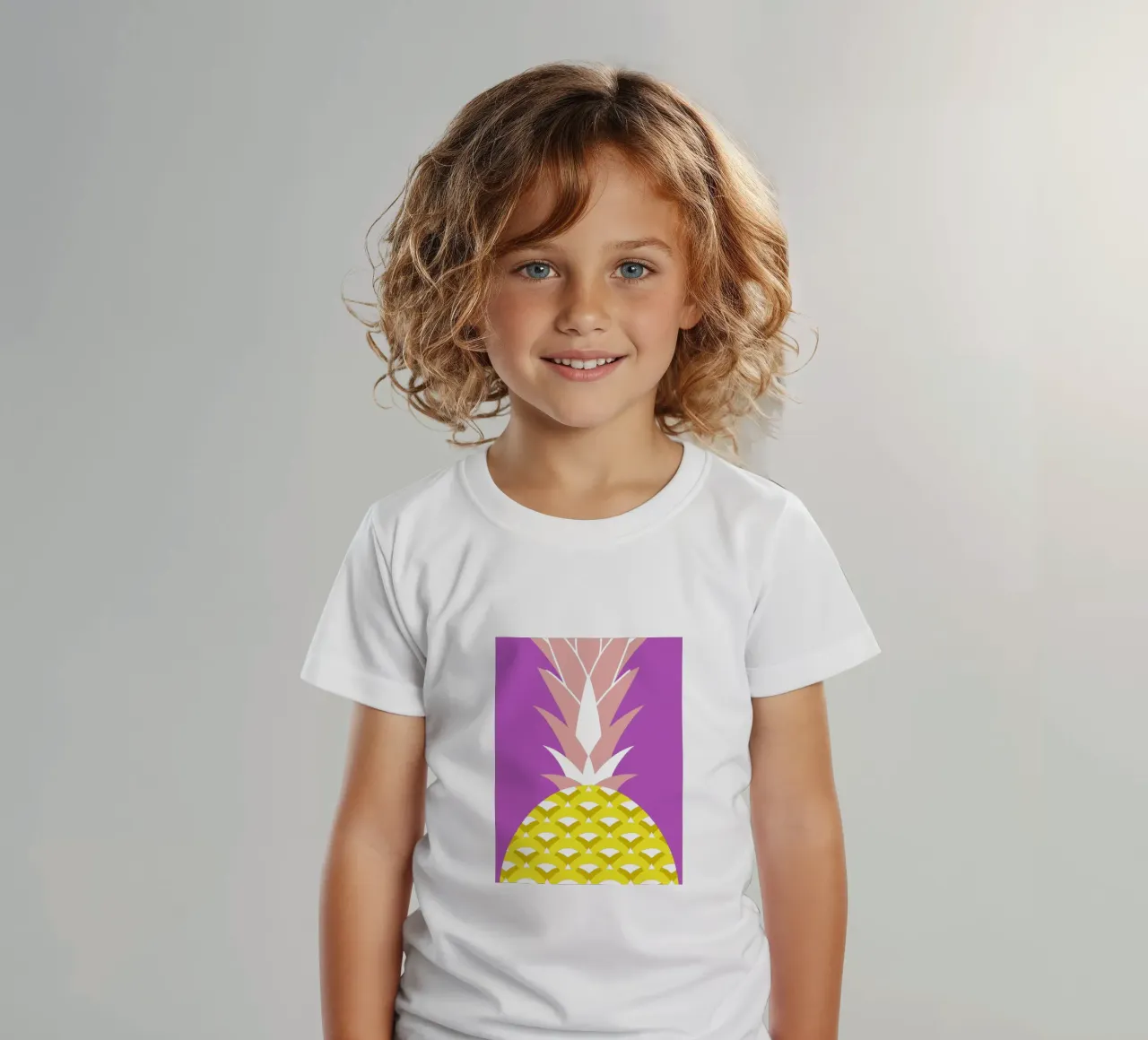Ananas t-shirt bambini da LOOK DIFFERENT