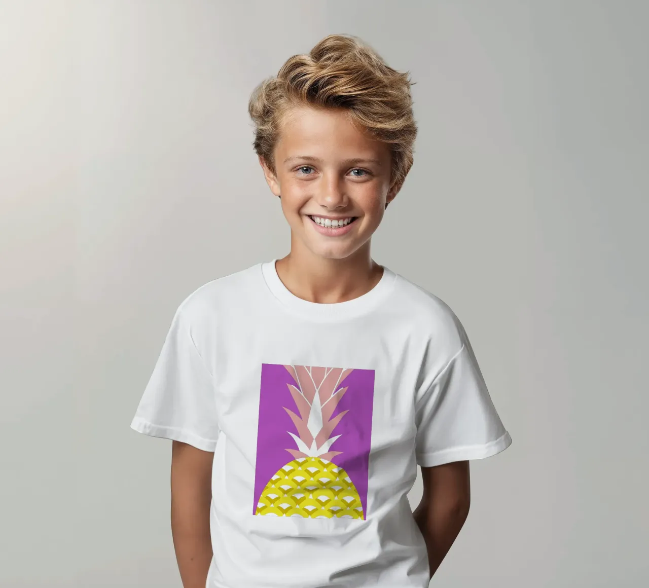 Ananas t-shirt bambini da LOOK DIFFERENT