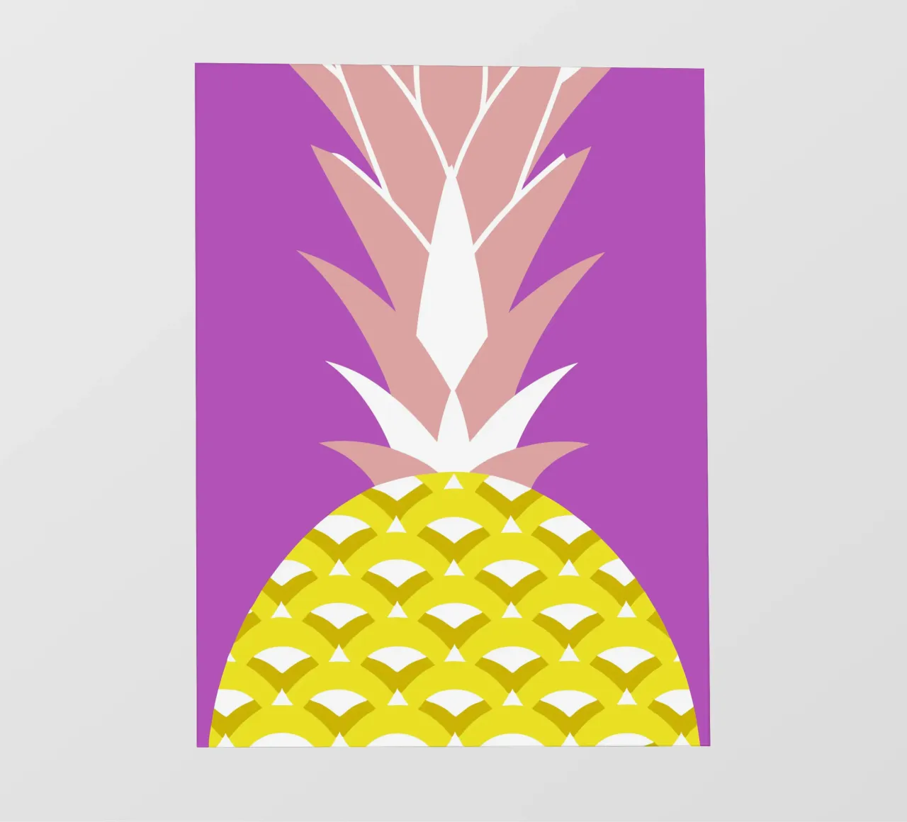 Ananas fotobehang van LOOK DIFFERENT
