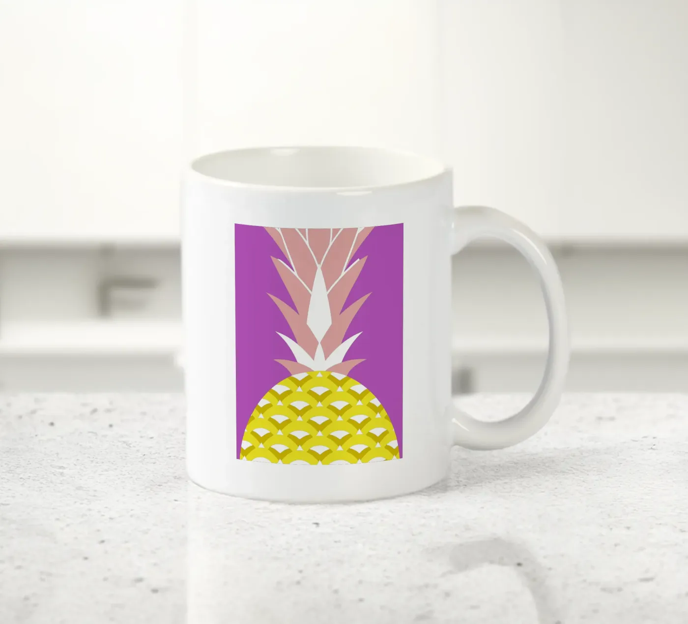 Pineapple ceramic mug by LOOK DIFFERENT