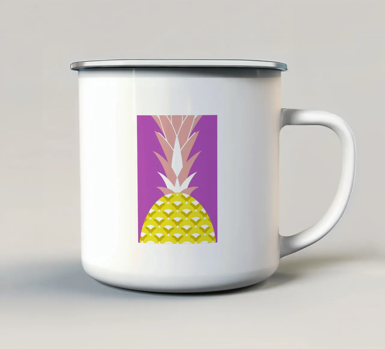 Ananas tazza in smalto da LOOK DIFFERENT