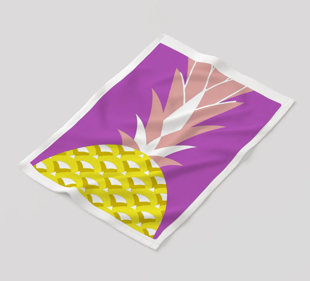 Pineapple fleece blanket by LOOK DIFFERENT